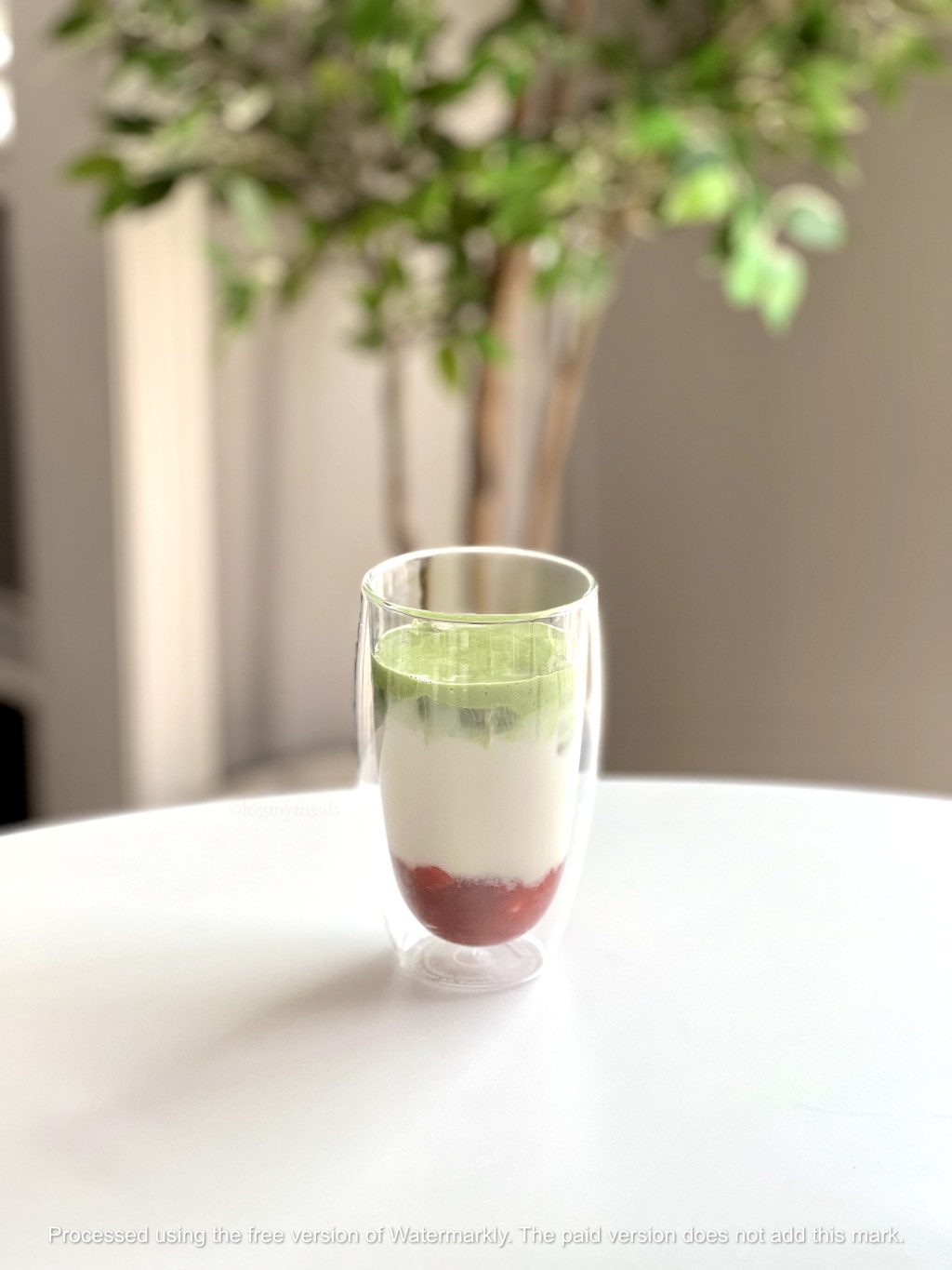 Strawberry Matcha Oat Milk&nbsp;Latte