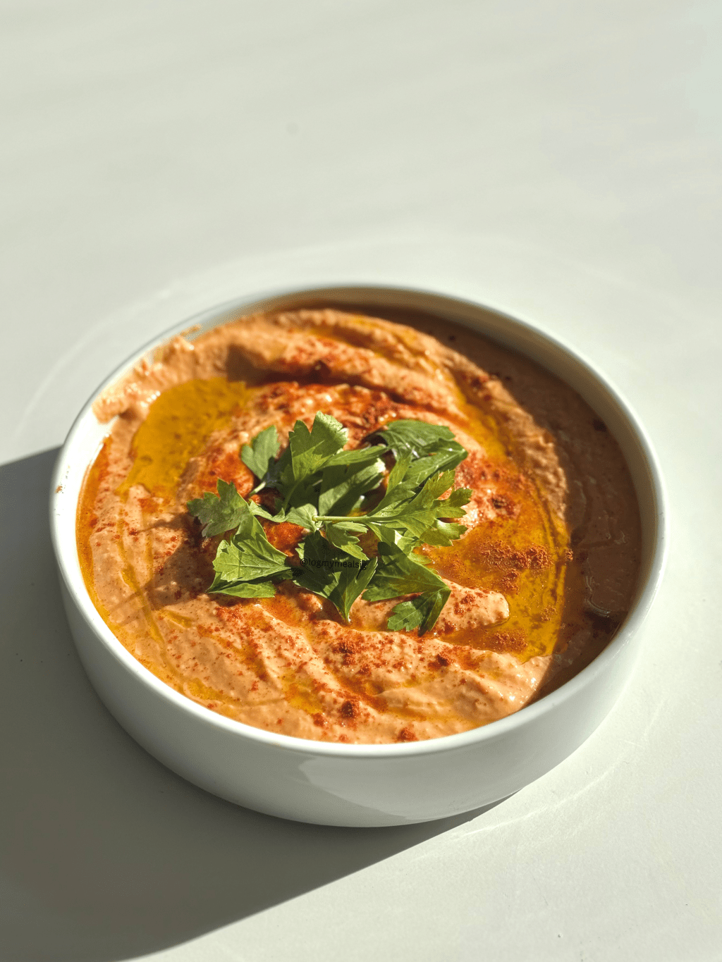 Silken Tofu Hummus with Roasted Red&nbsp;Pepper